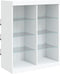 vidaXL - Dressoir - met - LED-verlichting - 81x37x100 - cm - wit
