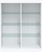 vidaXL - Dressoir - met - LED-verlichting - 81x37x100 - cm - wit