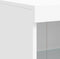 vidaXL - Dressoir - met - LED-verlichting - 81x37x100 - cm - wit