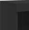 vidaXL - Dressoir - met - LED-verlichting - 81x37x100 - cm - zwart