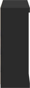 vidaXL - Dressoir - met - LED-verlichting - 81x37x100 - cm - zwart