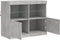 vidaXL - Dressoir - met - LED-verlichting - 81x37x67 - cm - betongrijs