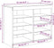 vidaXL - Dressoir - met - LED-verlichting - 81x37x67 - cm - bruin - eikenkleur