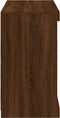 vidaXL - Dressoir - met - LED-verlichting - 81x37x67 - cm - bruin - eikenkleur