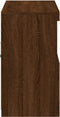 vidaXL - Dressoir - met - LED-verlichting - 81x37x67 - cm - bruin - eikenkleur
