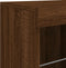 vidaXL - Dressoir - met - LED-verlichting - 81x37x67 - cm - bruin - eikenkleur