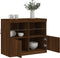 vidaXL - Dressoir - met - LED-verlichting - 81x37x67 - cm - bruin - eikenkleur