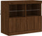vidaXL - Dressoir - met - LED-verlichting - 81x37x67 - cm - bruin - eikenkleur