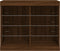 vidaXL - Dressoir - met - LED-verlichting - 81x37x67 - cm - bruin - eikenkleur