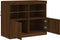 vidaXL - Dressoir - met - LED-verlichting - 81x37x67 - cm - bruin - eikenkleur