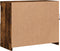 vidaXL - Dressoir - met - LED-verlichting - 81x37x67 - cm - gerookt - eikenkleurig