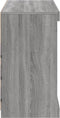 vidaXL - Dressoir - met - LED-verlichting - 81x37x67 - cm - grijs - sonoma - eiken