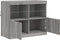 vidaXL - Dressoir - met - LED-verlichting - 81x37x67 - cm - grijs - sonoma - eiken