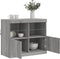 vidaXL - Dressoir - met - LED-verlichting - 81x37x67 - cm - grijs - sonoma - eiken