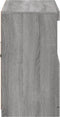 vidaXL - Dressoir - met - LED-verlichting - 81x37x67 - cm - grijs - sonoma - eiken