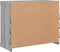 vidaXL - Dressoir - met - LED-verlichting - 81x37x67 - cm - grijs - sonoma - eiken