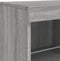 vidaXL - Dressoir - met - LED-verlichting - 81x37x67 - cm - grijs - sonoma - eiken