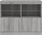 vidaXL - Dressoir - met - LED-verlichting - 81x37x67 - cm - grijs - sonoma - eiken