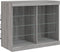 vidaXL - Dressoir - met - LED-verlichting - 81x37x67 - cm - grijs - sonoma - eiken