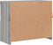 vidaXL - Dressoir - met - LED-verlichting - 81x37x67 - cm - grijs - sonoma - eiken
