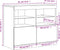 vidaXL - Dressoir - met - LED-verlichting - 81x37x67 - cm - sonoma - eikenkleurig