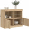 vidaXL - Dressoir - met - LED-verlichting - 81x37x67 - cm - sonoma - eikenkleurig