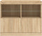 vidaXL - Dressoir - met - LED-verlichting - 81x37x67 - cm - sonoma - eikenkleurig
