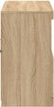 vidaXL - Dressoir - met - LED-verlichting - 81x37x67 - cm - sonoma - eikenkleurig