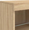 vidaXL - Dressoir - met - LED-verlichting - 81x37x67 - cm - sonoma - eikenkleurig