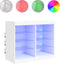 vidaXL - Dressoir - met - LED-verlichting - 81x37x67 - cm - wit
