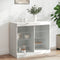 vidaXL - Dressoir - met - LED-verlichting - 81x37x67 - cm - wit