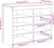 vidaXL - Dressoir - met - LED-verlichting - 81x37x67 - cm - wit