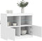 vidaXL - Dressoir - met - LED-verlichting - 81x37x67 - cm - wit