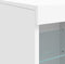 vidaXL - Dressoir - met - LED-verlichting - 81x37x67 - cm - wit