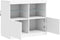 vidaXL - Dressoir - met - LED-verlichting - 81x37x67 - cm - wit
