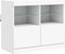 vidaXL - Dressoir - met - LED-verlichting - 81x37x67 - cm - wit