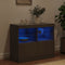 vidaXL - Dressoir - met - LED-verlichting - 81x37x67 - cm - zwart