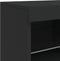 vidaXL - Dressoir - met - LED-verlichting - 81x37x67 - cm - zwart