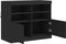 vidaXL - Dressoir - met - LED-verlichting - 81x37x67 - cm - zwart