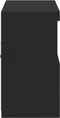 vidaXL - Dressoir - met - LED-verlichting - 81x37x67 - cm - zwart