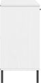 vidaXL - Dressoir - met - metalen - poten - OSLO - 113x40x77 - cm - grenenhout - wit