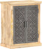 vidaXL - Dressoir - met - stalen - deuren - 60x35x75 - cm - massief - mangohout