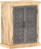 vidaXL - Dressoir - met - stalen - deuren - 60x35x75 - cm - massief - mangohout