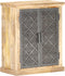 vidaXL - Dressoir - met - stalen - deuren - 60x35x75 - cm - massief - mangohout