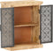 vidaXL - Dressoir - met - stalen - deuren - 60x35x75 - cm - massief - mangohout