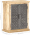 vidaXL - Dressoir - met - stalen - deuren - 60x35x75 - cm - massief - mangohout