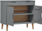 vidaXL - Dressoir - MOLDE - 90x40x80 - cm - massief - grenenhout - grijs