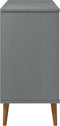 vidaXL - Dressoir - MOLDE - 90x40x80 - cm - massief - grenenhout - grijs