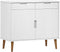 vidaXL - Dressoir - MOLDE - 90x40x80 - cm - massief - grenenhout - wit