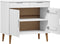 vidaXL - Dressoir - MOLDE - 90x40x80 - cm - massief - grenenhout - wit